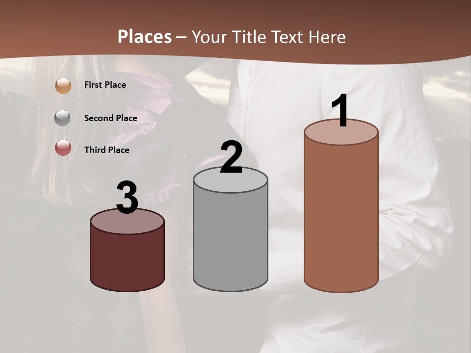 Smiling People Posed PowerPoint Template