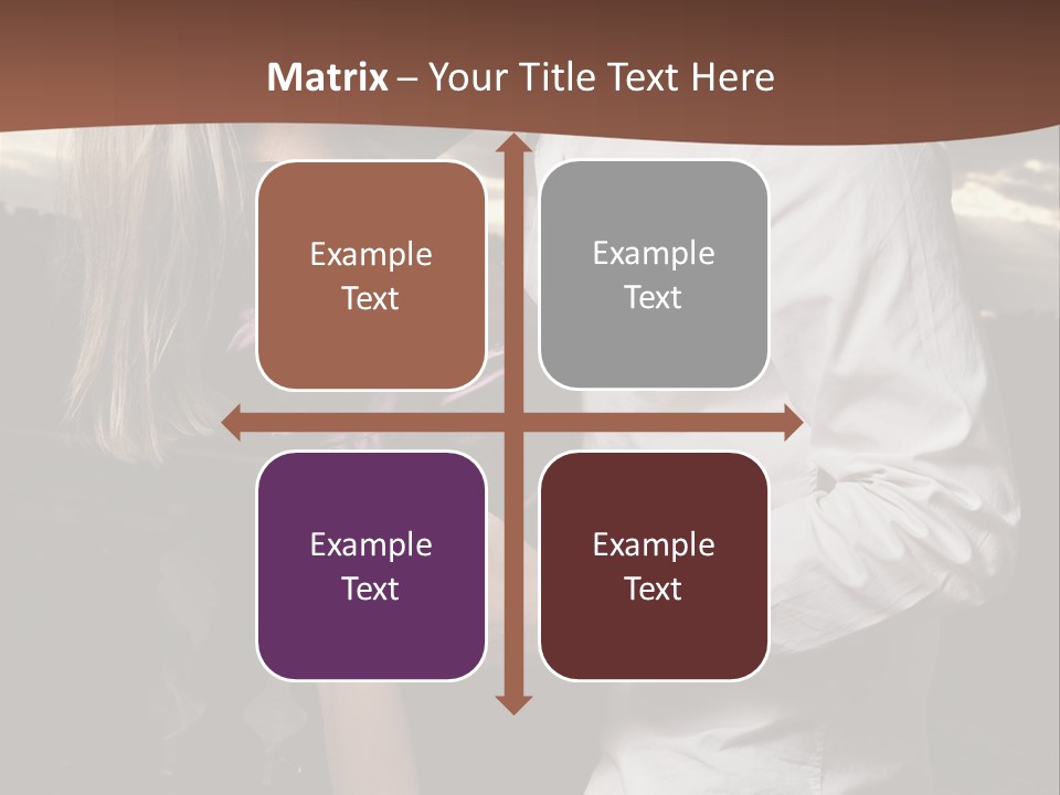 Smiling People Posed PowerPoint Template