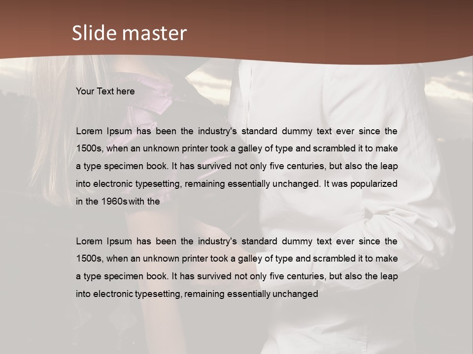 Smiling People Posed PowerPoint Template