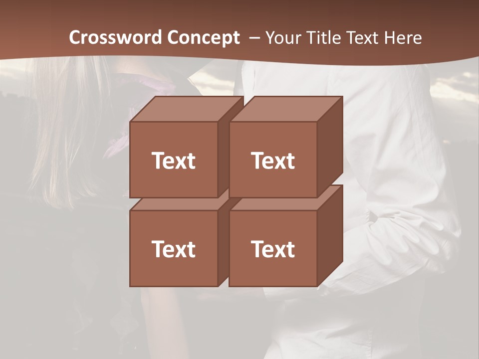 Smiling People Posed PowerPoint Template