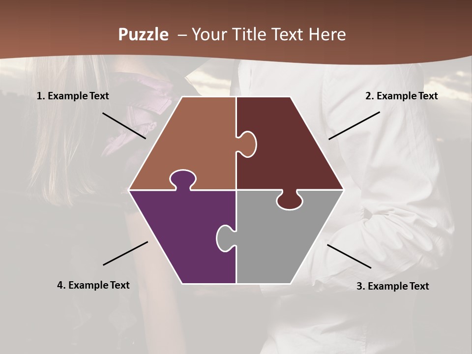 Smiling People Posed PowerPoint Template