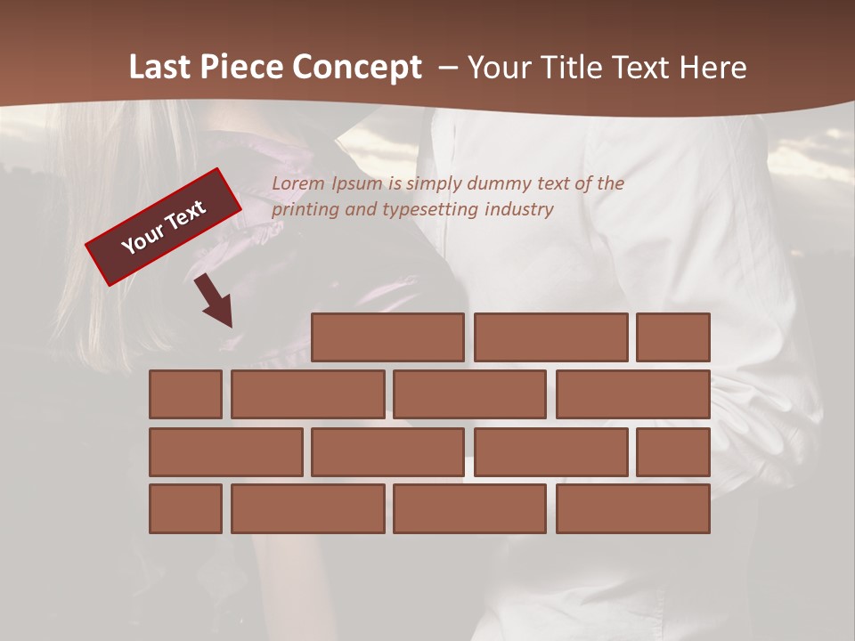 Smiling People Posed PowerPoint Template