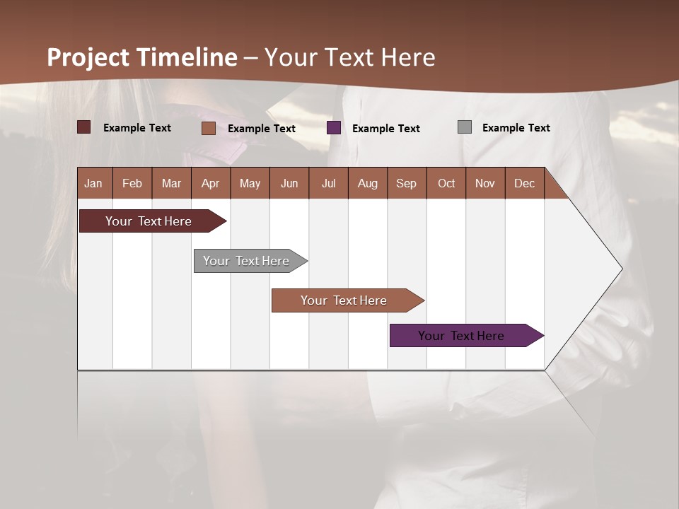 Smiling People Posed PowerPoint Template