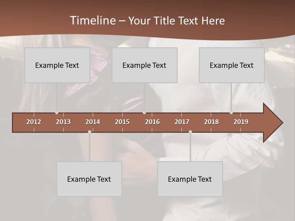 Smiling People Posed PowerPoint Template