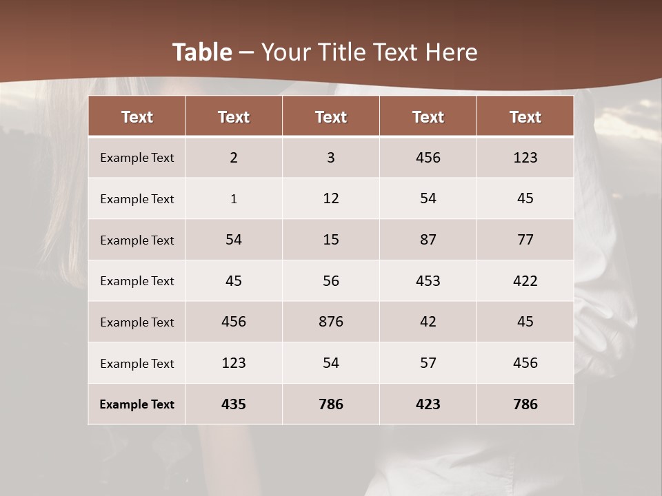 Smiling People Posed PowerPoint Template