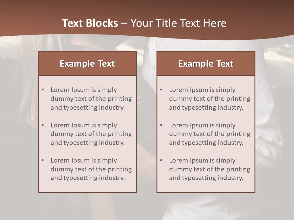 Smiling People Posed PowerPoint Template