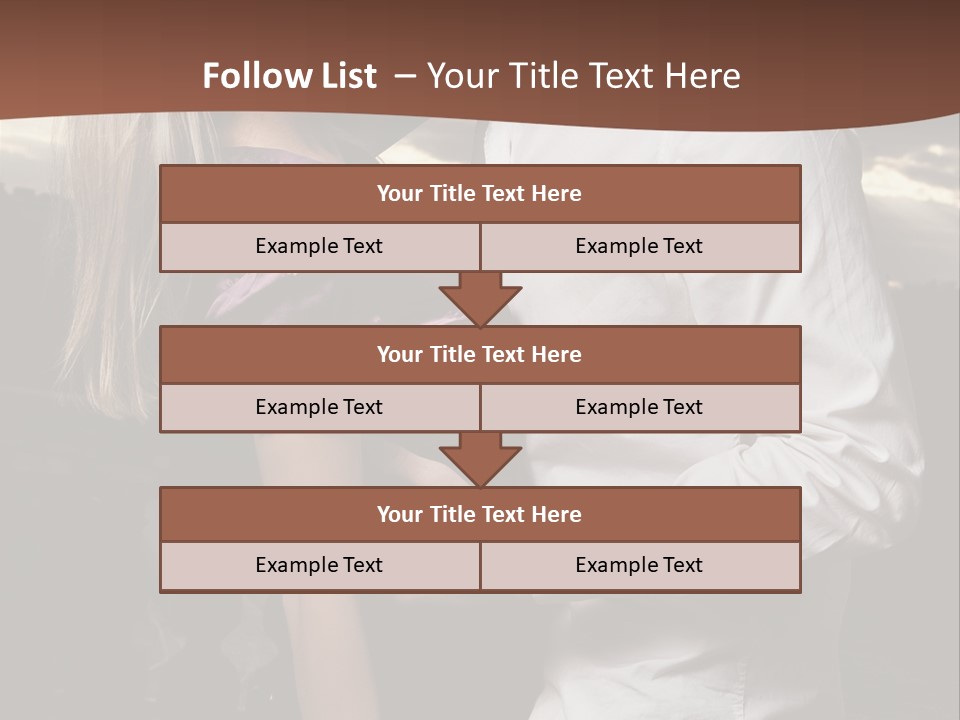 Smiling People Posed PowerPoint Template