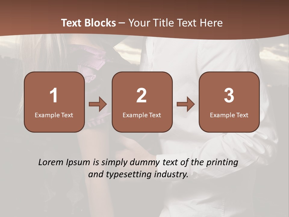 Smiling People Posed PowerPoint Template