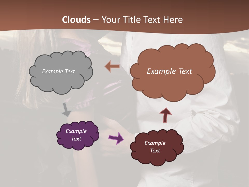 Smiling People Posed PowerPoint Template