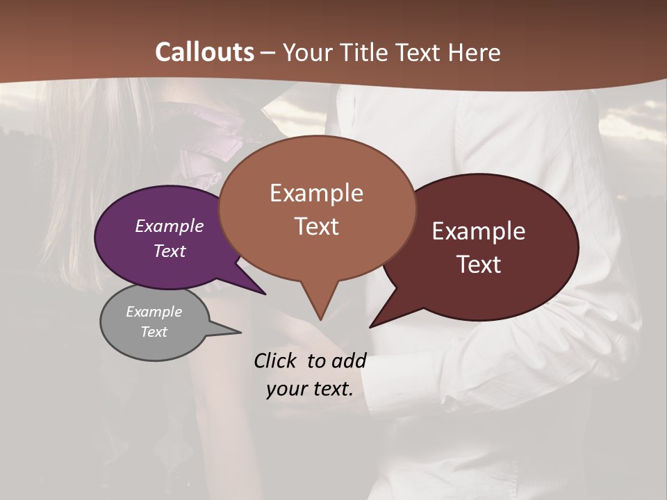 Smiling People Posed PowerPoint Template