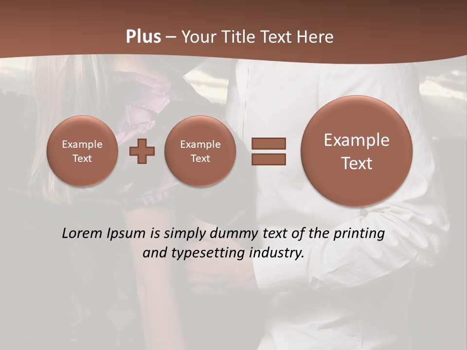 Smiling People Posed PowerPoint Template
