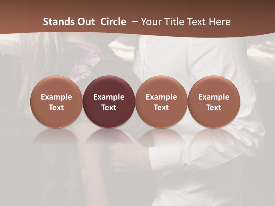 Smiling People Posed PowerPoint Template