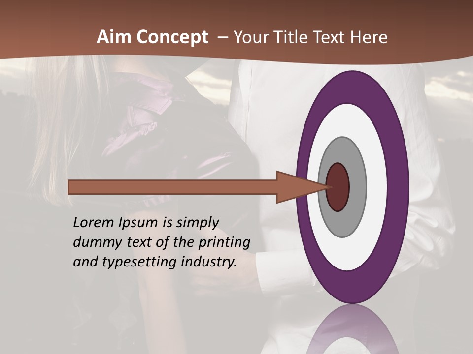 Smiling People Posed PowerPoint Template