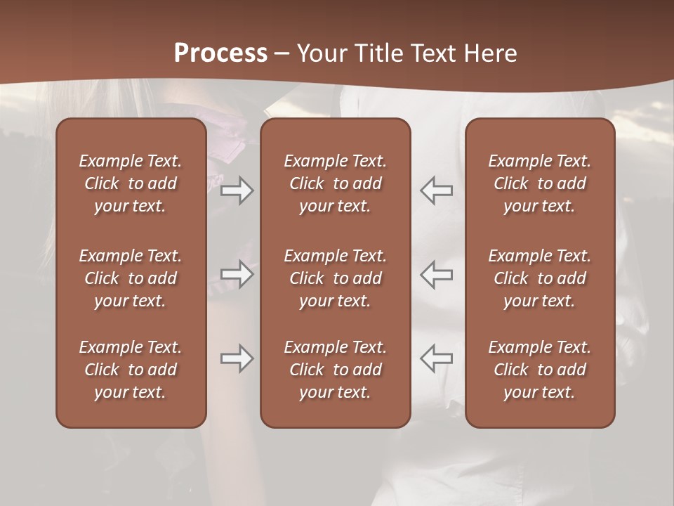 Smiling People Posed PowerPoint Template