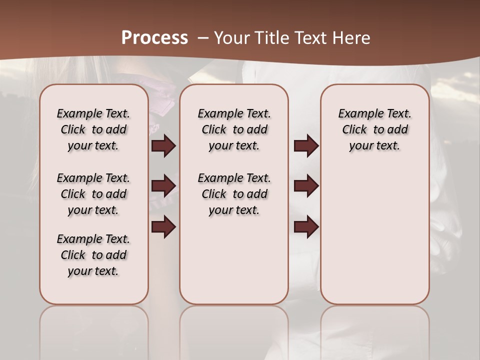 Smiling People Posed PowerPoint Template