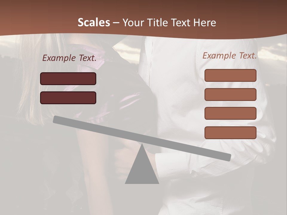 Smiling People Posed PowerPoint Template