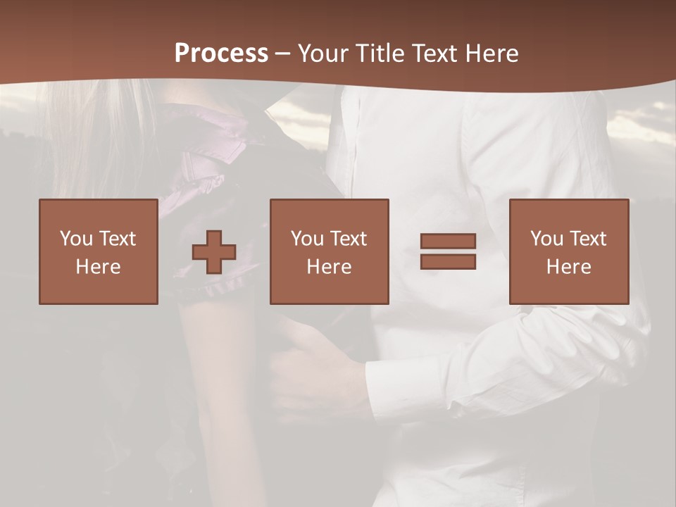 Smiling People Posed PowerPoint Template