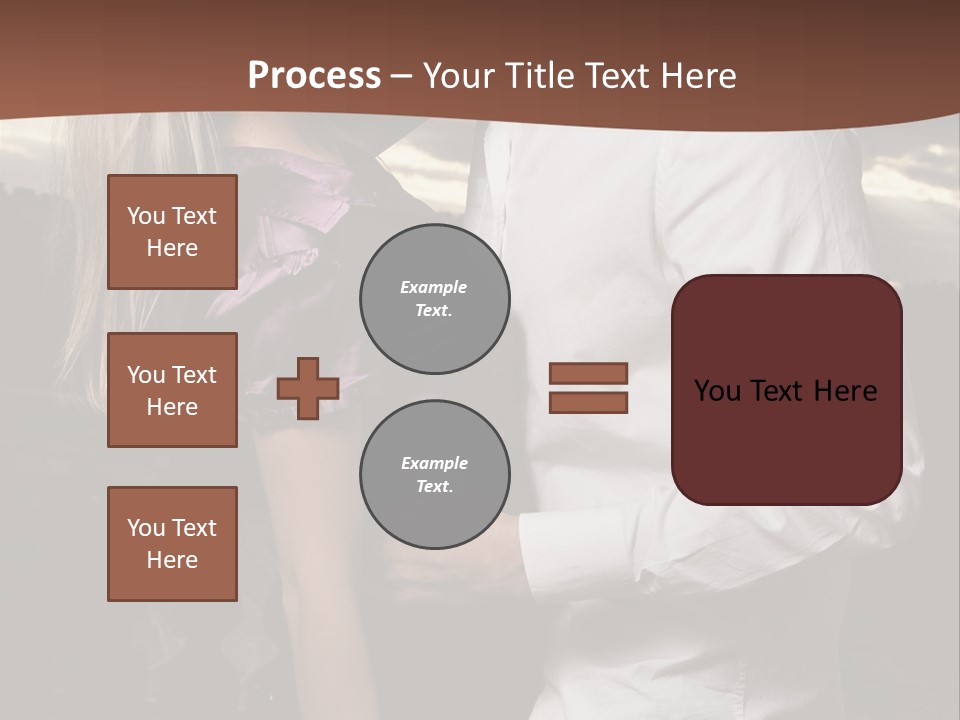 Smiling People Posed PowerPoint Template