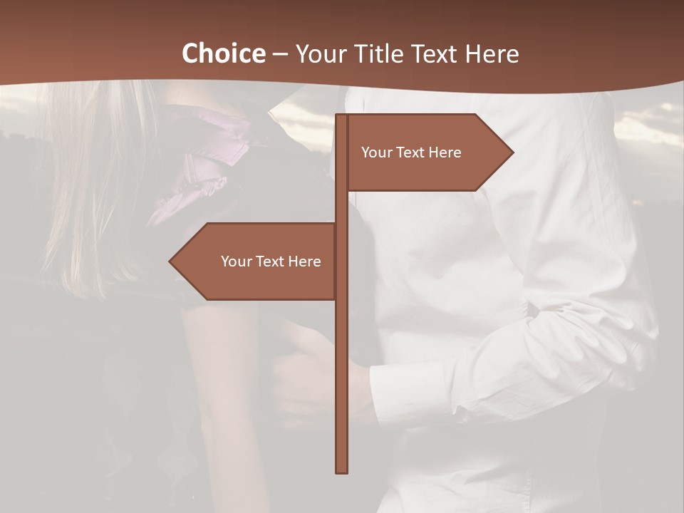 Smiling People Posed PowerPoint Template