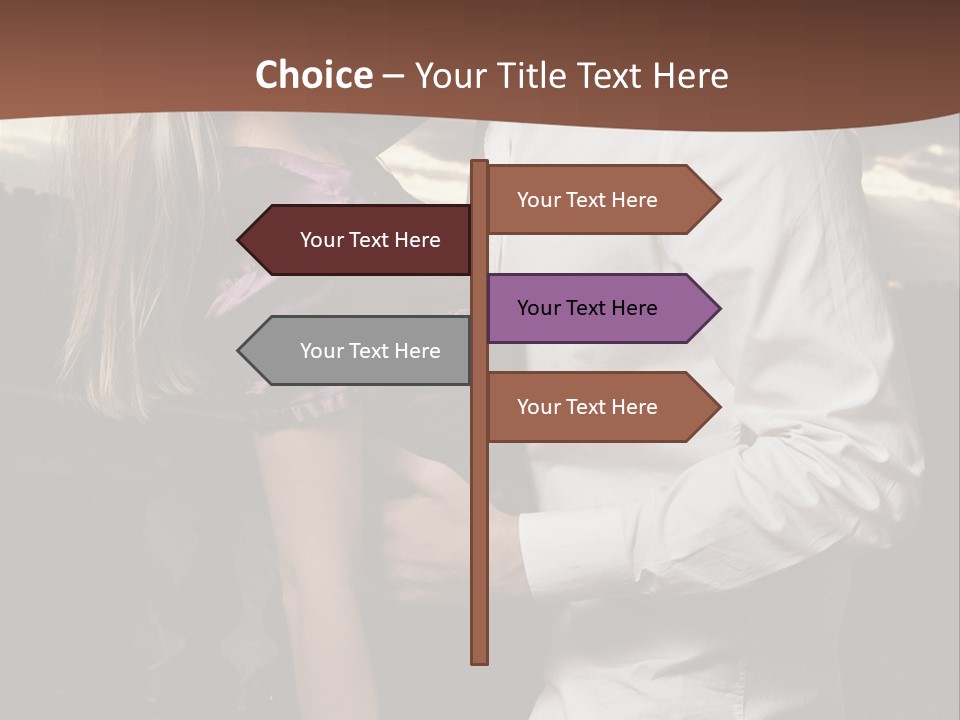 Smiling People Posed PowerPoint Template