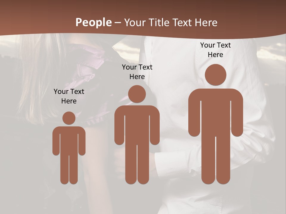 Smiling People Posed PowerPoint Template