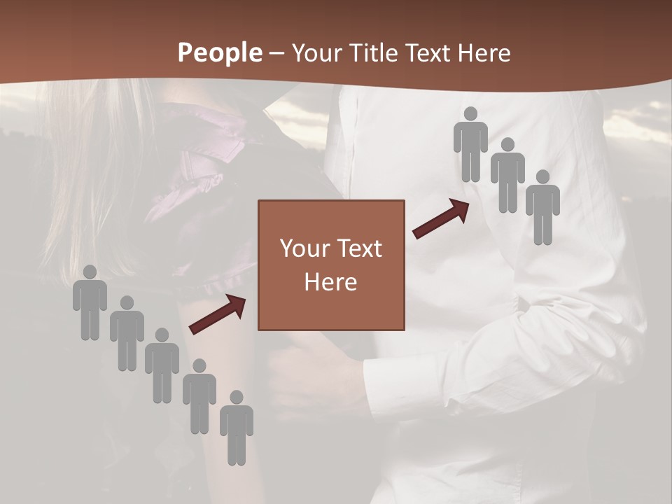Smiling People Posed PowerPoint Template
