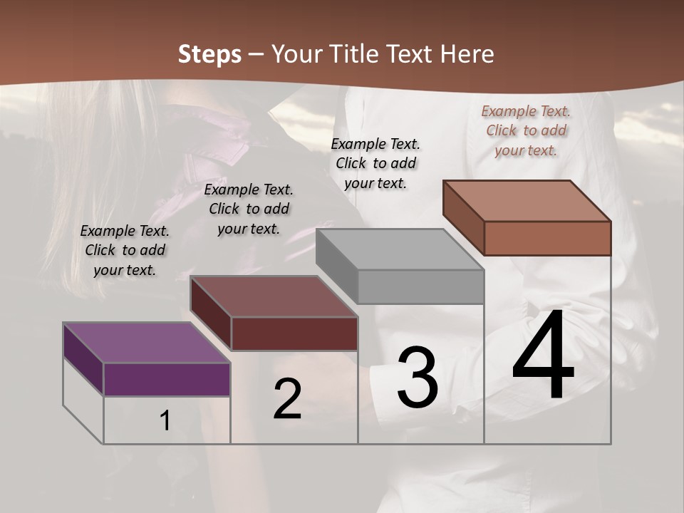 Smiling People Posed PowerPoint Template