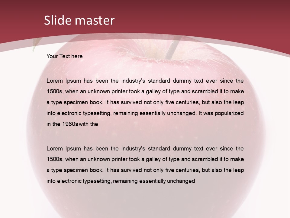 Freshness White Juicy PowerPoint Template