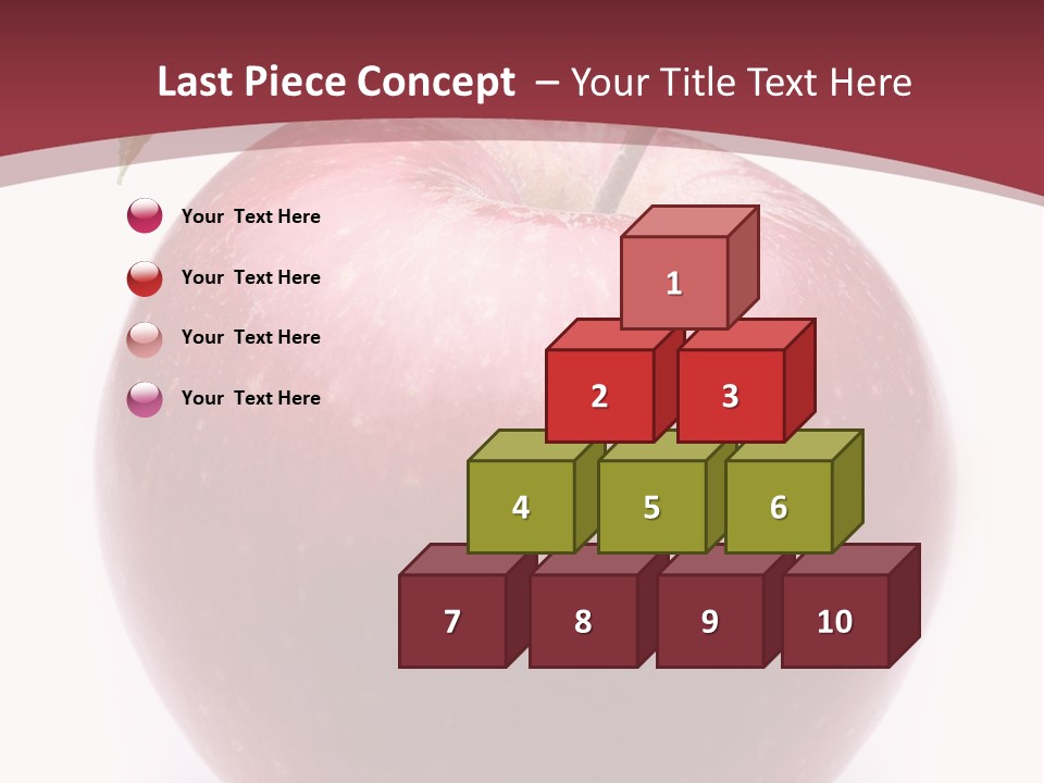 Freshness White Juicy PowerPoint Template