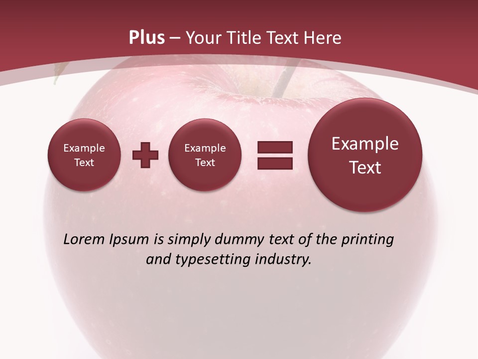 Freshness White Juicy PowerPoint Template