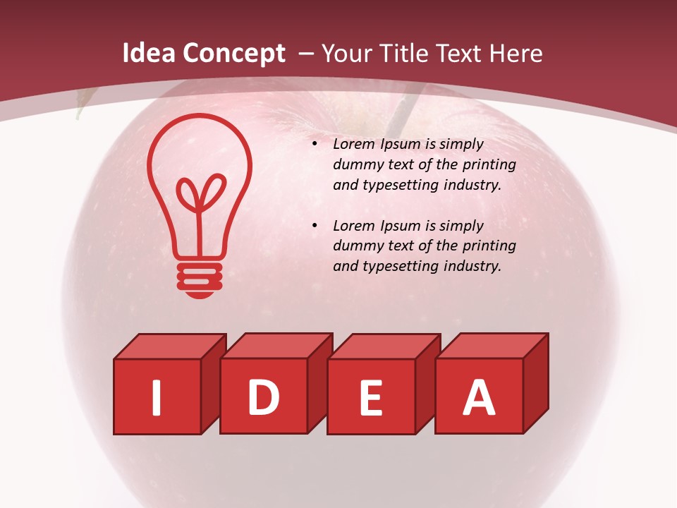 Freshness White Juicy PowerPoint Template