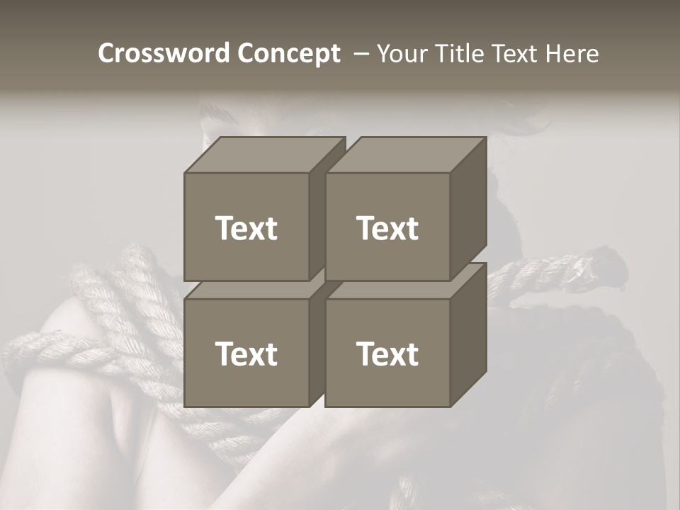 Metaphor Caught Silenced PowerPoint Template