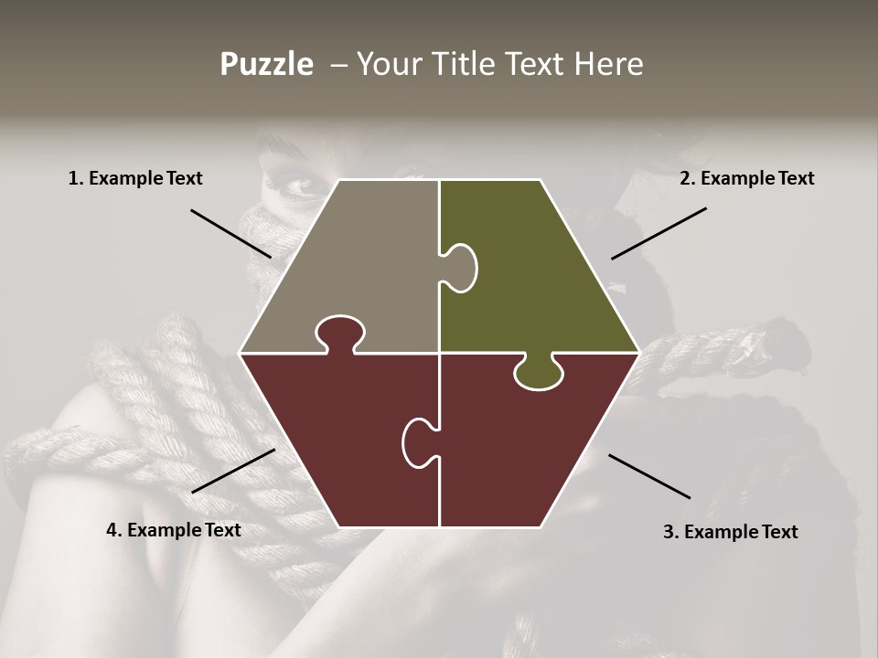 Metaphor Caught Silenced PowerPoint Template