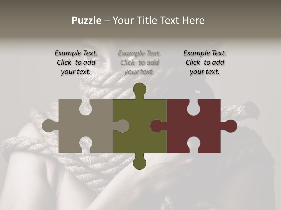 Metaphor Caught Silenced PowerPoint Template