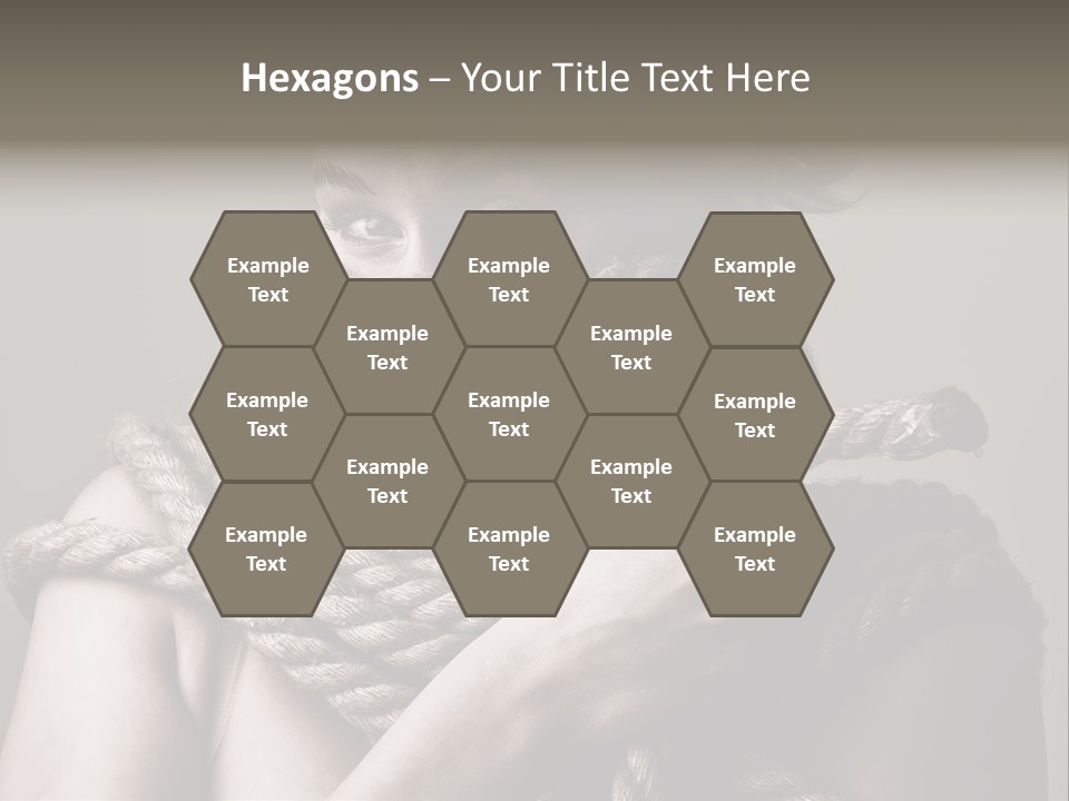 Metaphor Caught Silenced PowerPoint Template