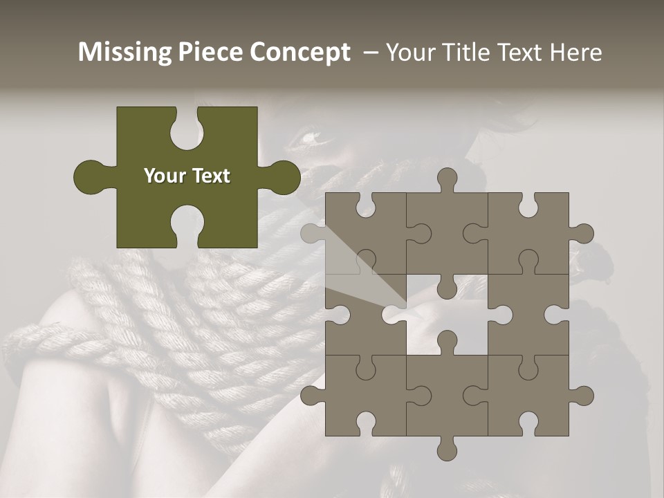 Metaphor Caught Silenced PowerPoint Template