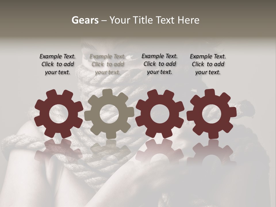 Metaphor Caught Silenced PowerPoint Template