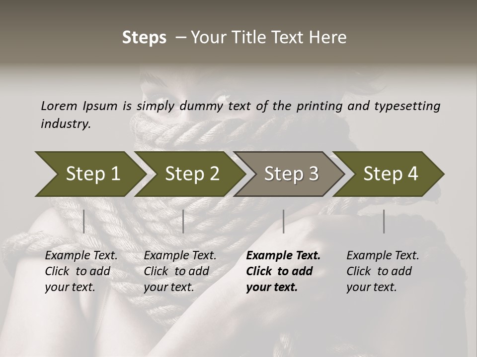 Metaphor Caught Silenced PowerPoint Template