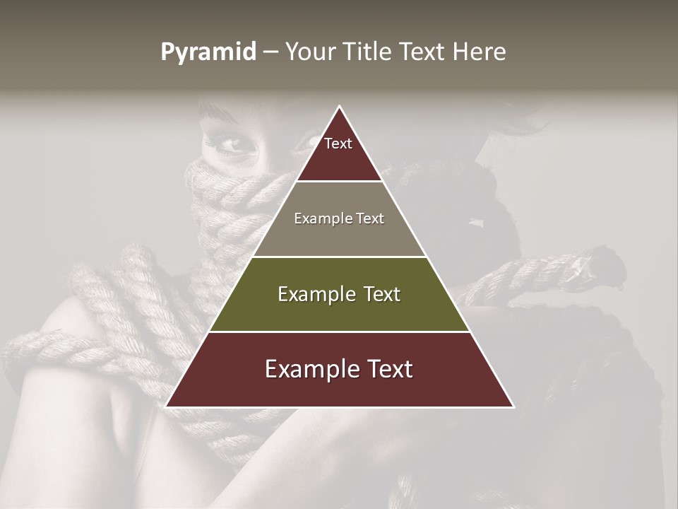 Metaphor Caught Silenced PowerPoint Template