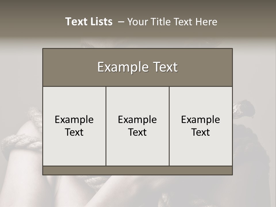 Metaphor Caught Silenced PowerPoint Template