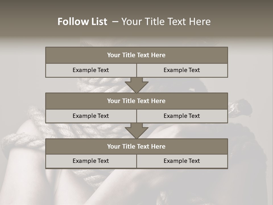 Metaphor Caught Silenced PowerPoint Template