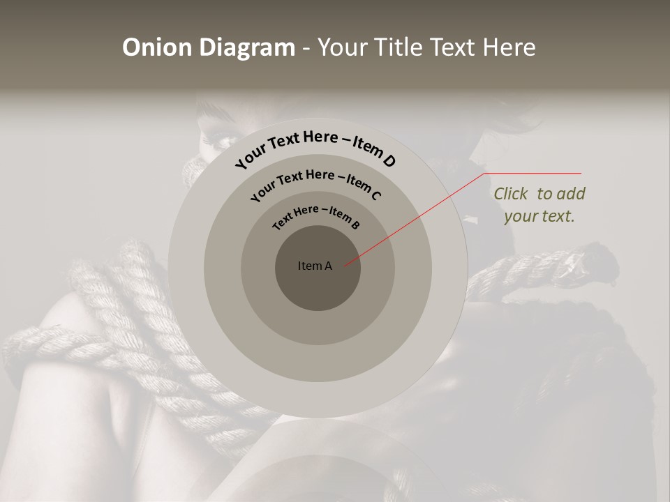 Metaphor Caught Silenced PowerPoint Template