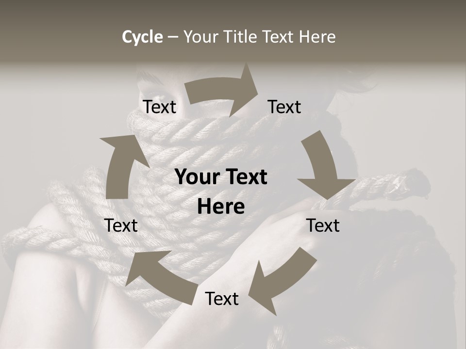 Metaphor Caught Silenced PowerPoint Template