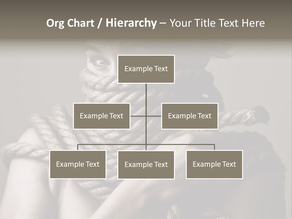 Metaphor Caught Silenced PowerPoint Template