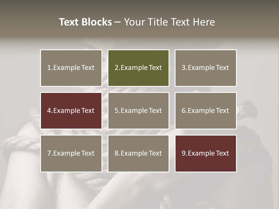 Metaphor Caught Silenced PowerPoint Template