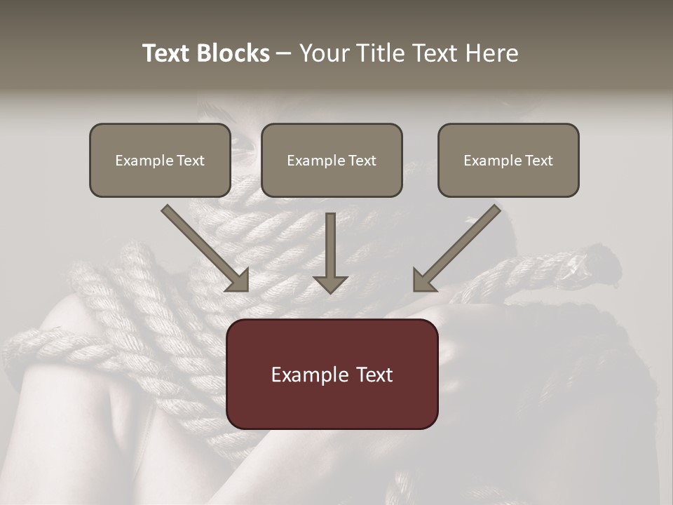 Metaphor Caught Silenced PowerPoint Template