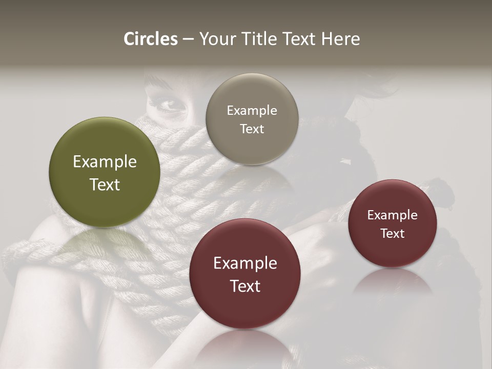 Metaphor Caught Silenced PowerPoint Template