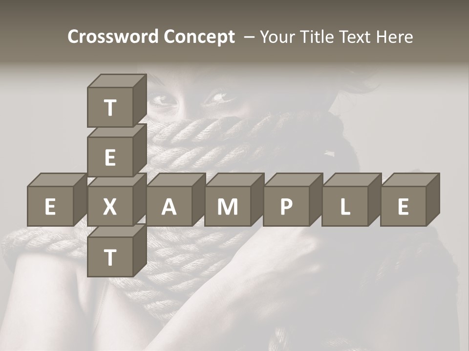 Metaphor Caught Silenced PowerPoint Template