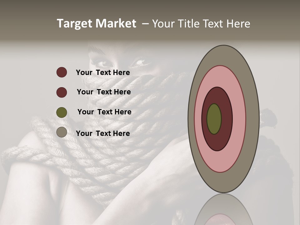 Metaphor Caught Silenced PowerPoint Template