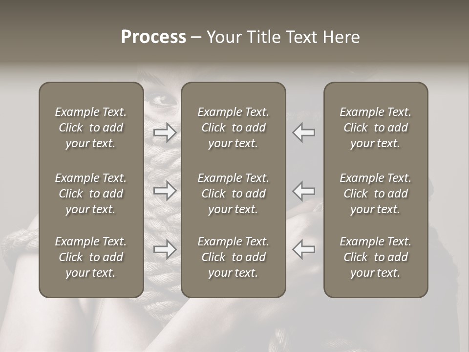 Metaphor Caught Silenced PowerPoint Template